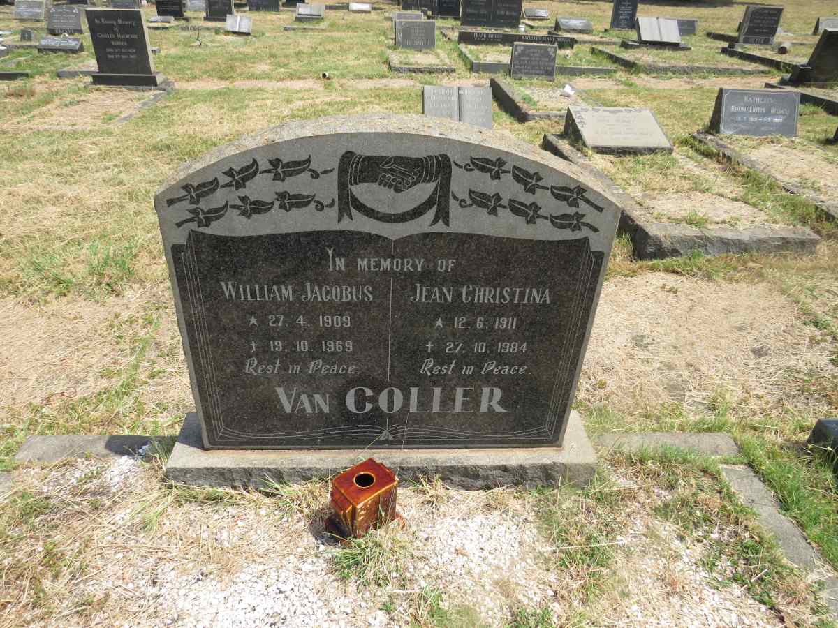 COLLER William Jacobus, van 1909-1969 & Jean Christina 1911-1984