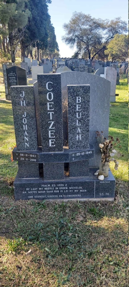 COETZEE J.H. 1943-2010 &amp; Beulah 1945-