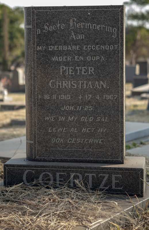 COERTZE Pieter Christiaan 1913-1967
