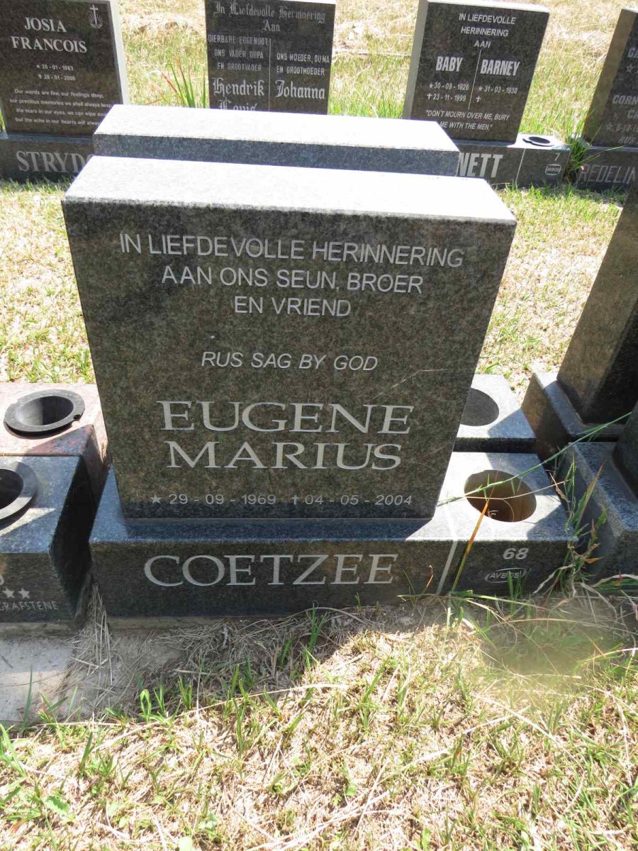 COETZEE Eugene Marius 1969-2004