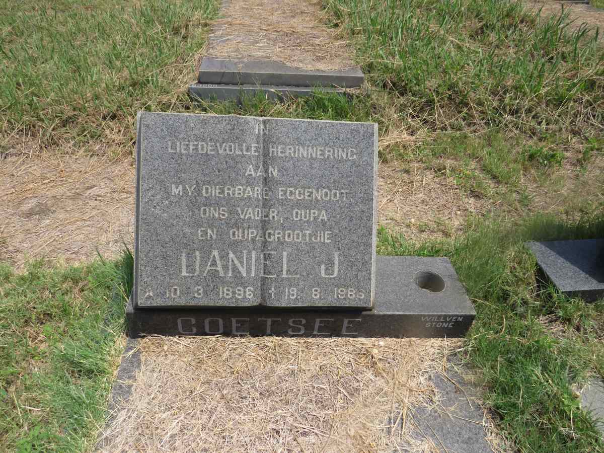 COETZEE Daniel J. 1896-1986