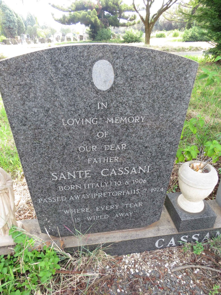 CASSANI Sante 1906-1974 & Ellen Mary 1905-1963 _1