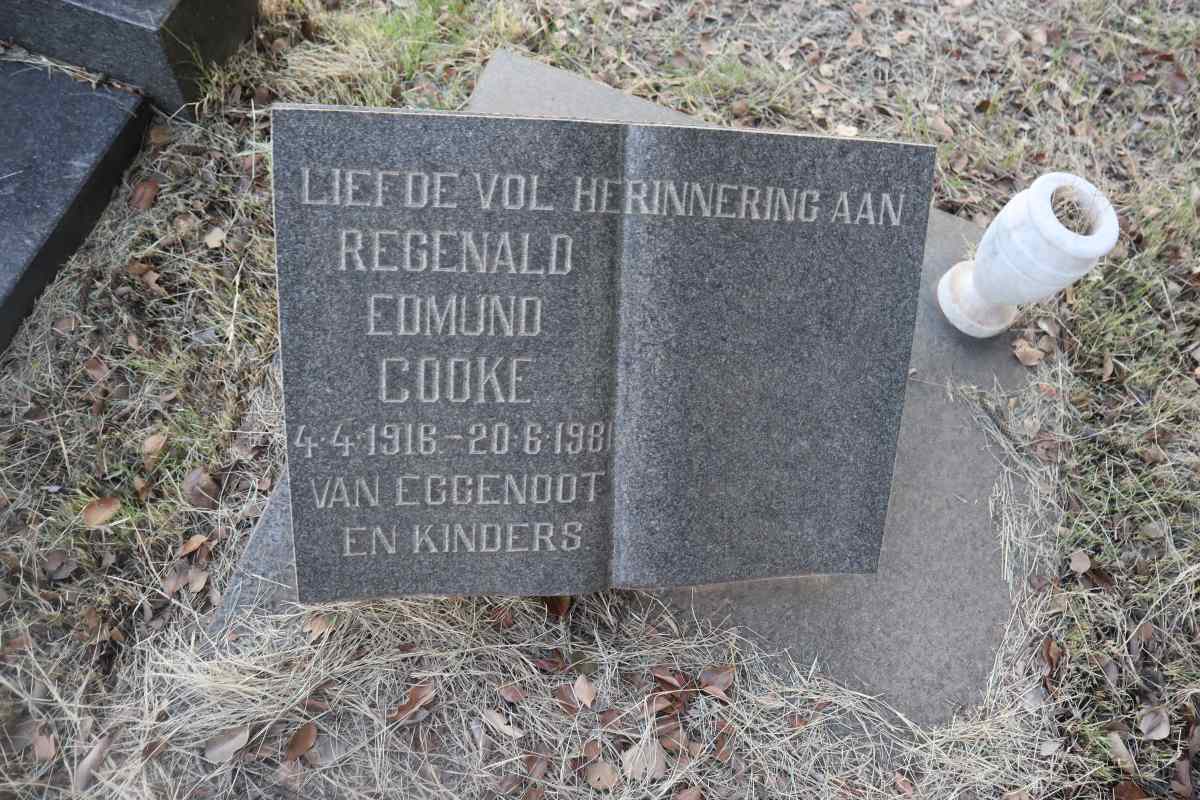 COOKE Regenald Edmund 1916-1981