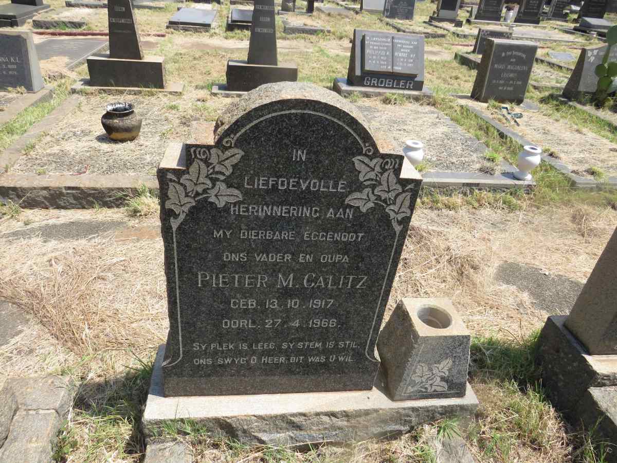 CALITZ Pieter M. 1917-1966