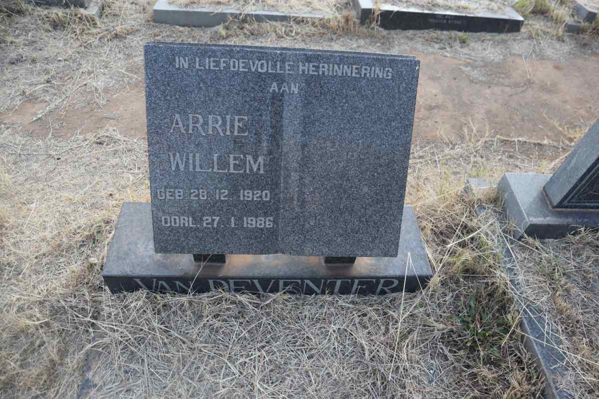 DEVENTER Arrie Willem, van 1920-1986
