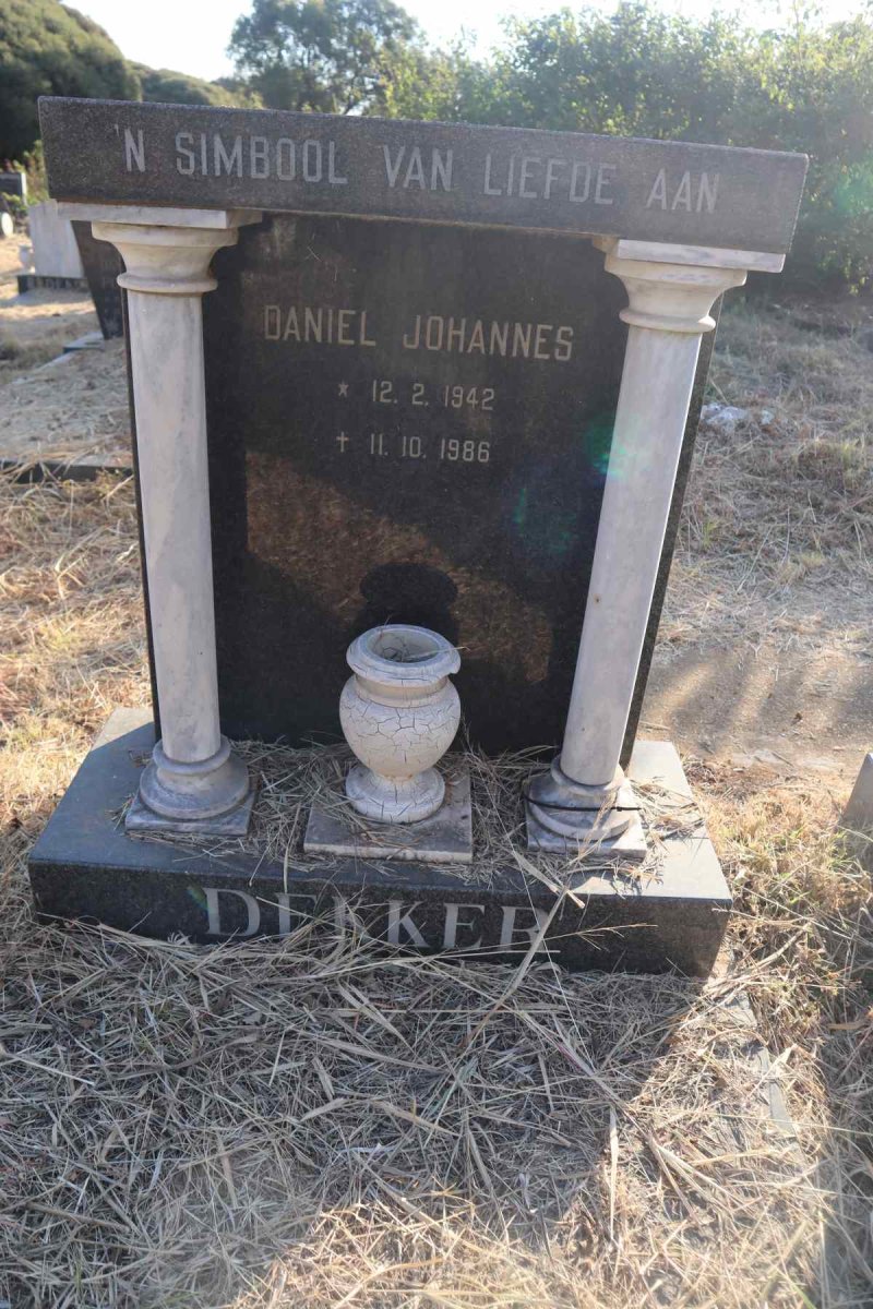DEKKER Daniel Johannes 1942-1986
