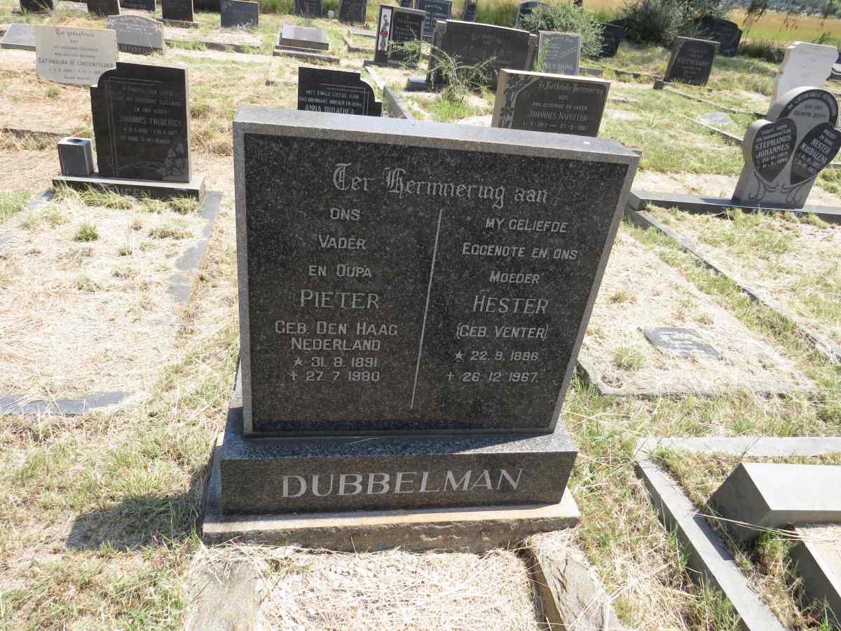 DUBBELMAN Pieter 1891-1980 & Hester VENTER 1896-1967