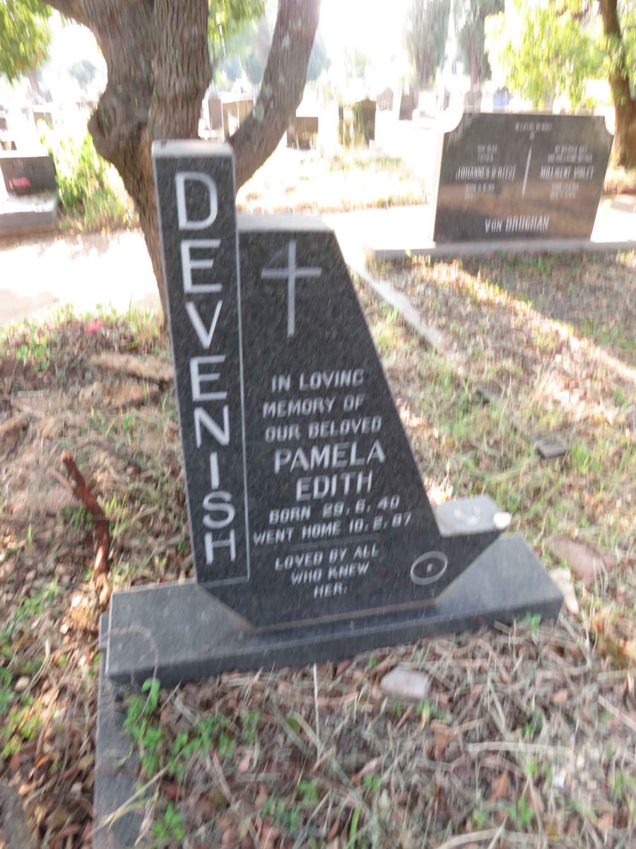 DEVENISH Pamela Edith 1940-1987