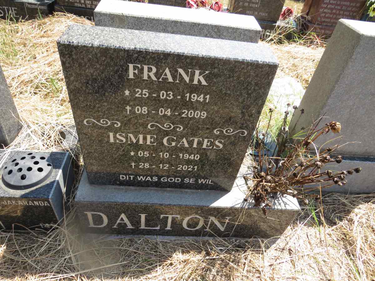 DALTON Frank 1941-2009 & Isme GATES 1940-2021