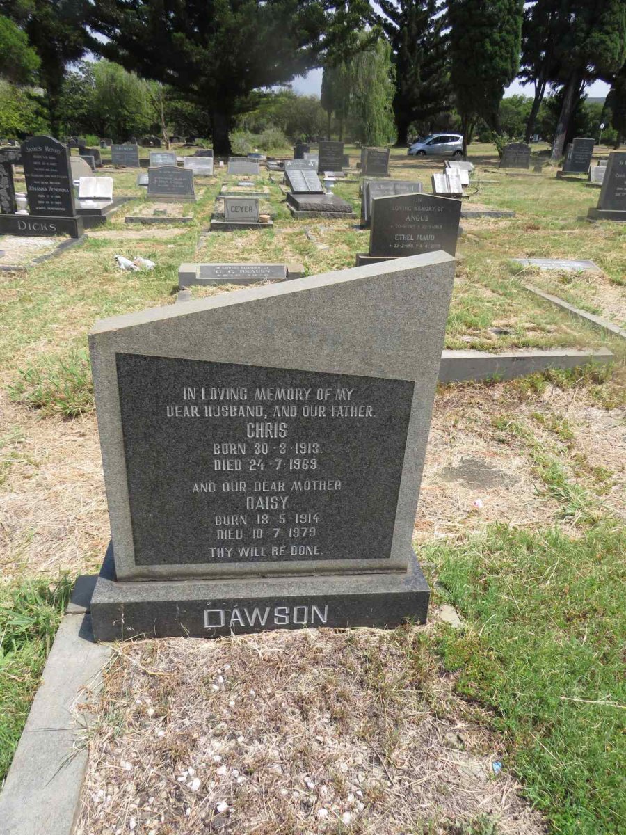 DAWSON Chris 1913-1969 & Daisy 1914-1979