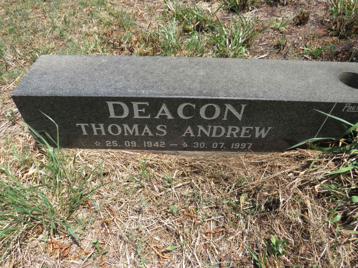 DEACON Thomas Andrew 1942-1997