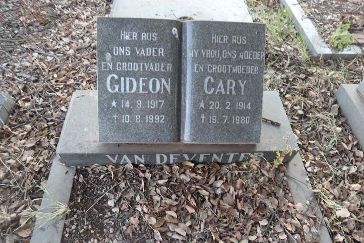 DEVENTER Gideon, van 1917-1992 & Cary 1914-1980