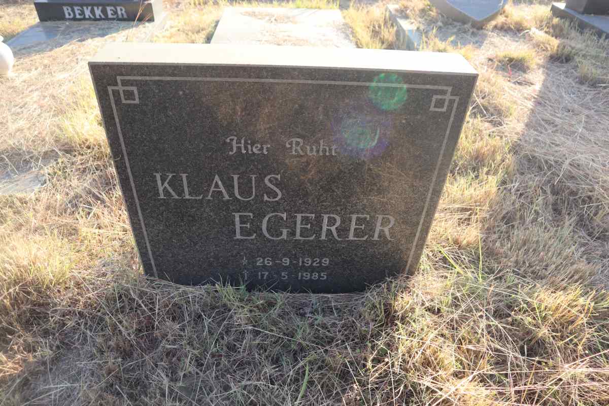 EGERER Klaus 1929-1985
