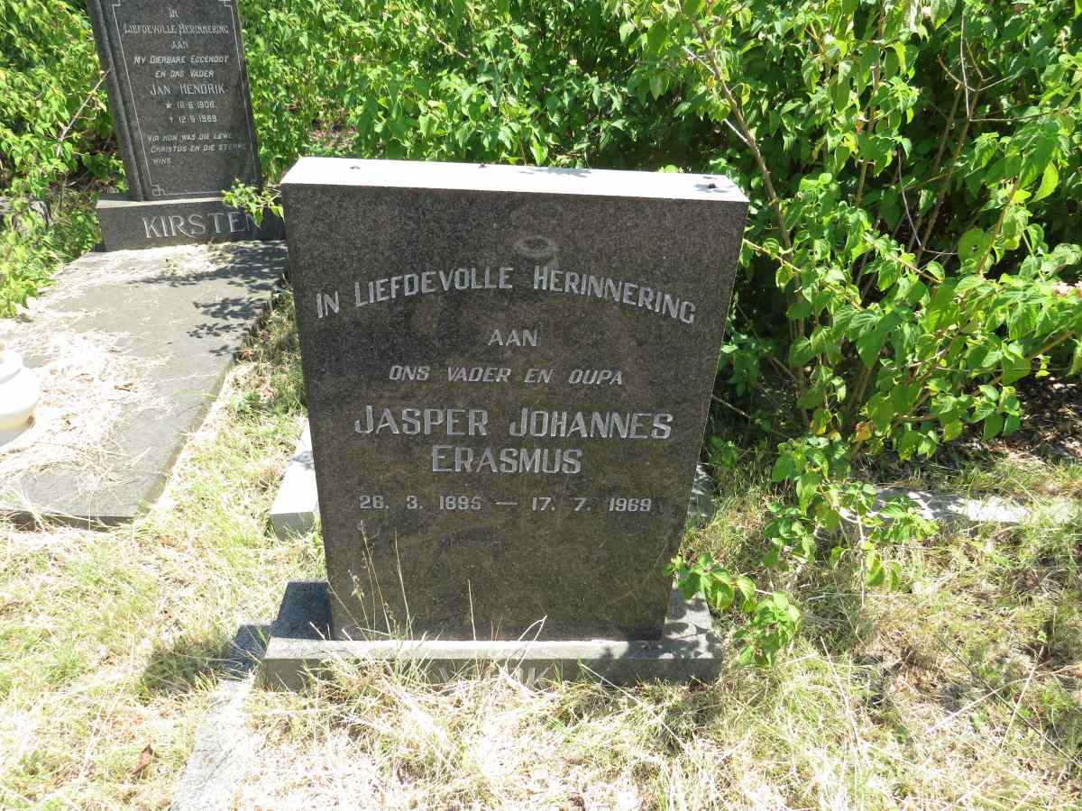 ERASMUS Jasper Johannes 1895-1969