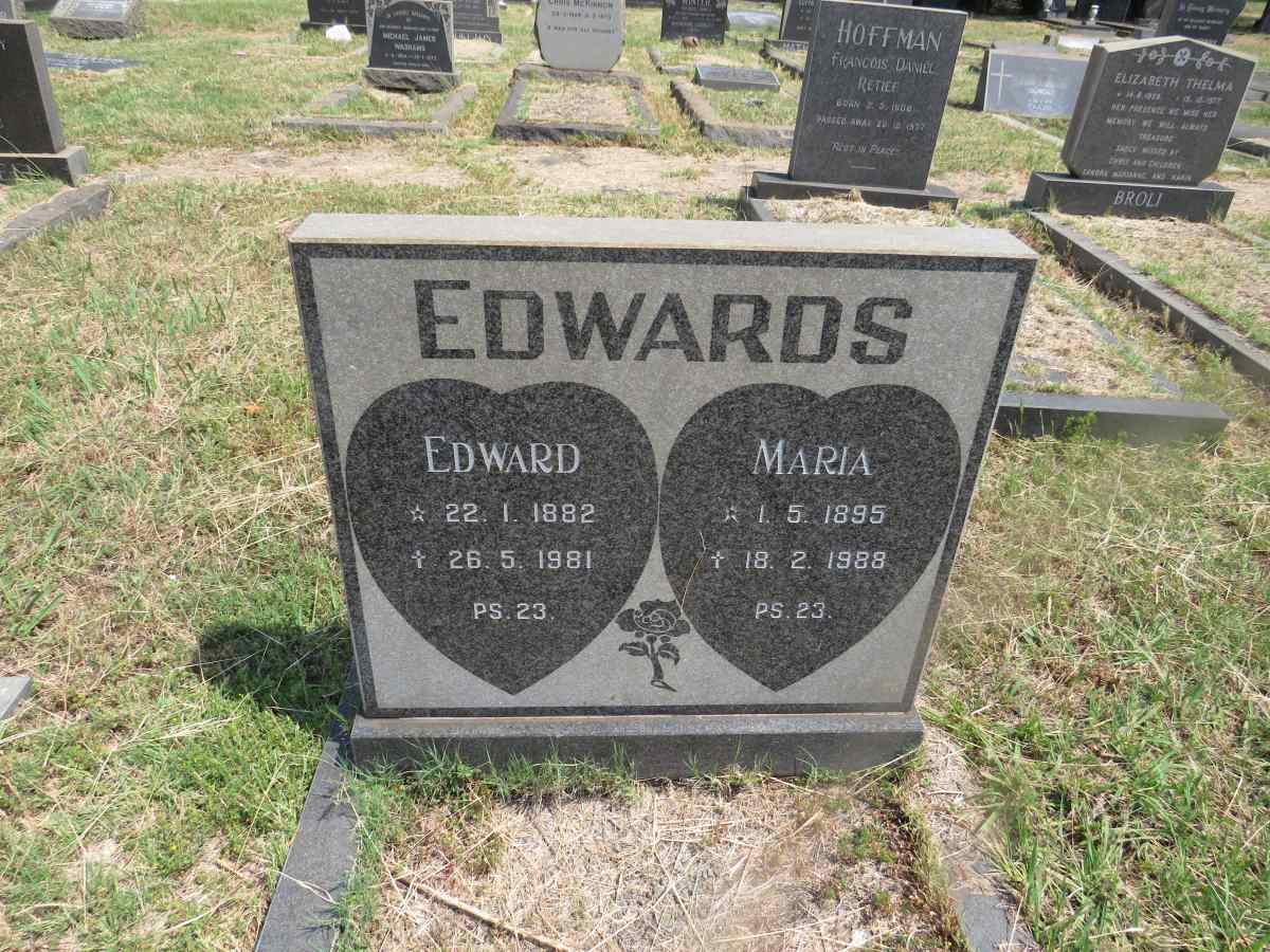 EDWARDS Edward 1882-1981 & Maria 1895-1988