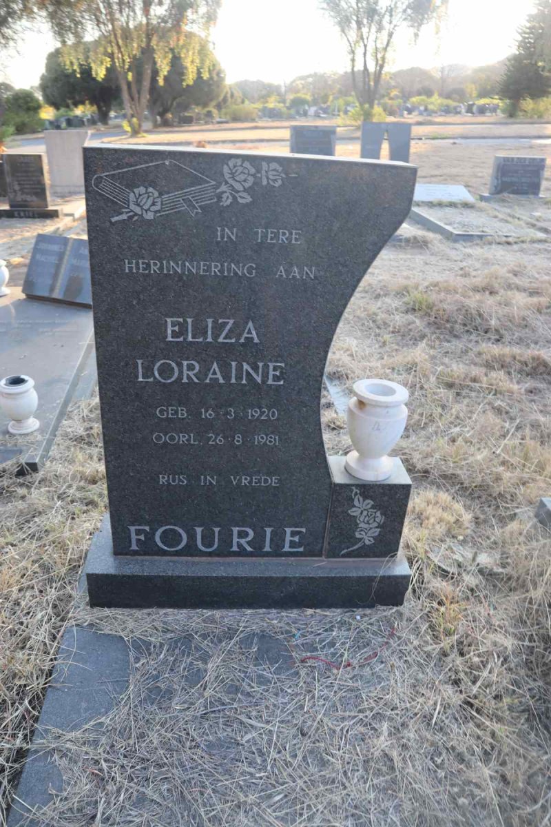 FOURIE Eliza Loraine 1920-1981