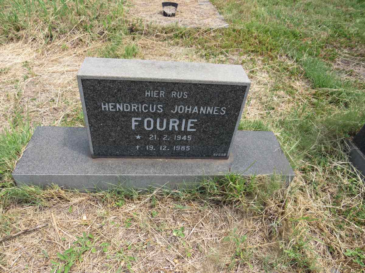 FOURIE Hendricus Johannes 1945-1985