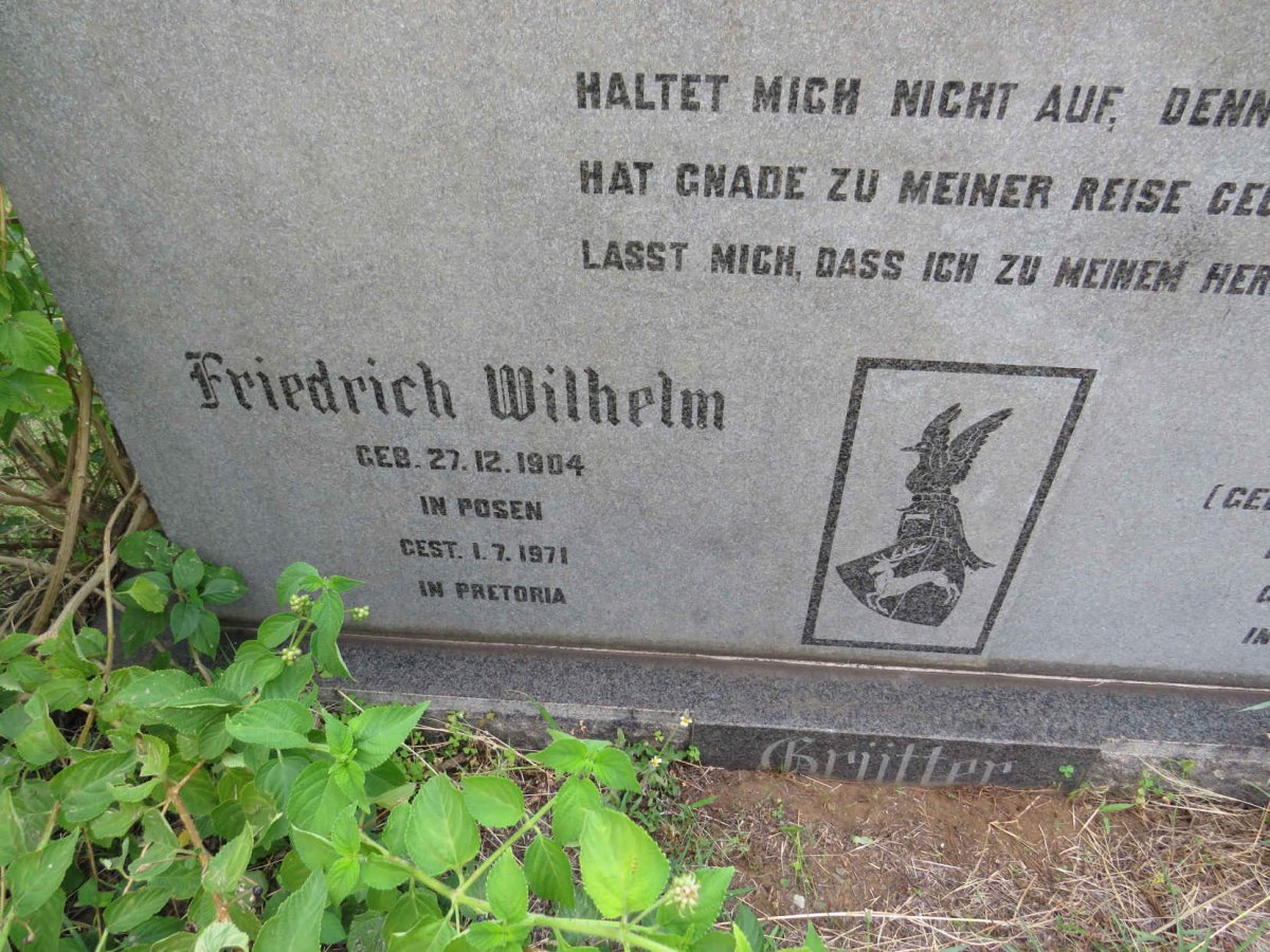 GRUTTER Friedrich Wilhelm 1904-1971 & Antoinette RUDNITZKY 1901-1993 _2