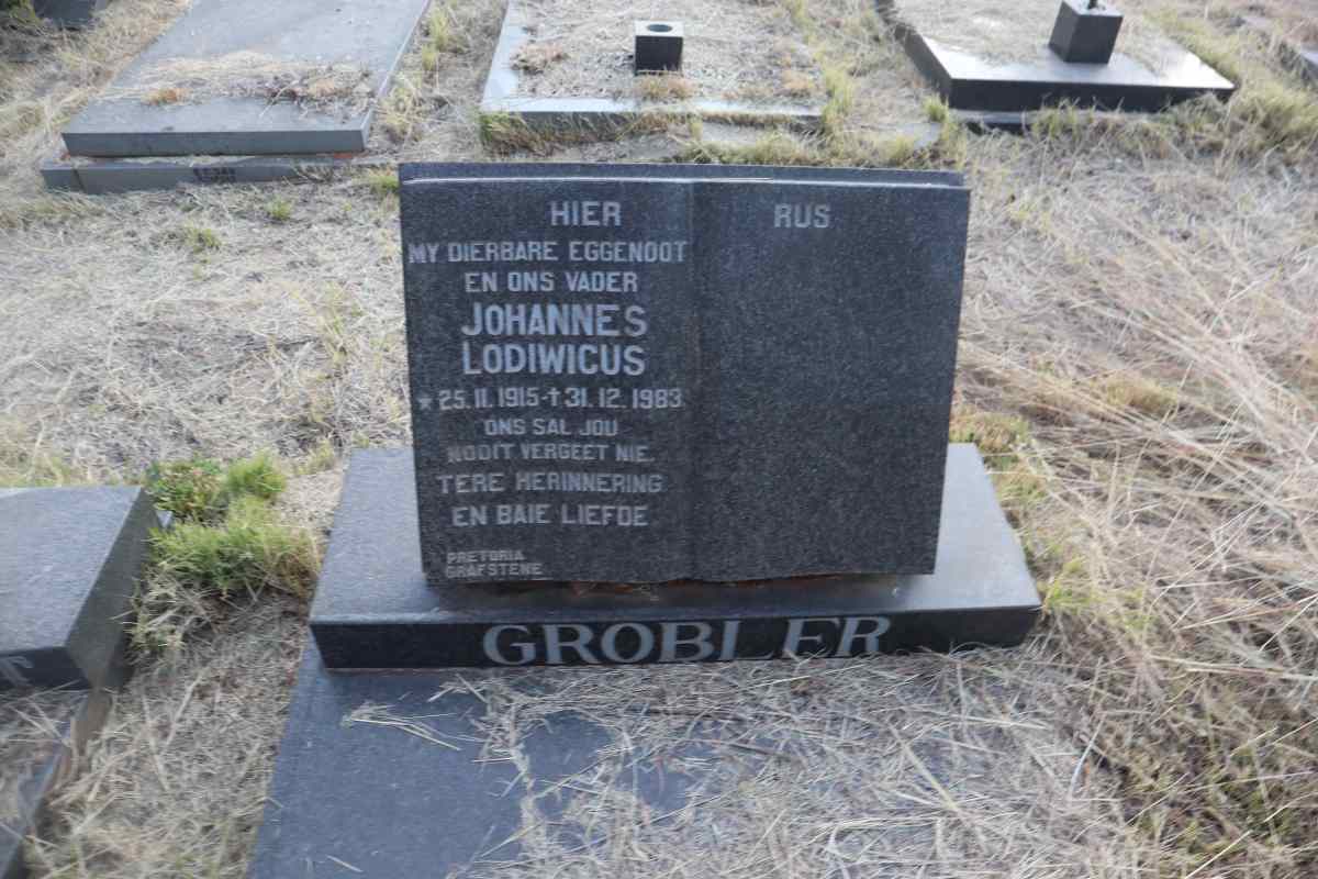 GROBLER Johannes Lodiwicus 1915-1983
