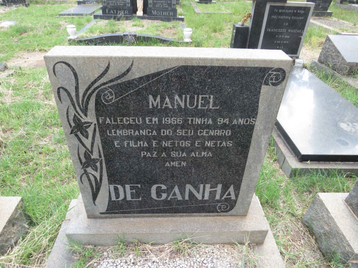 GANHA Manuel, de -1966