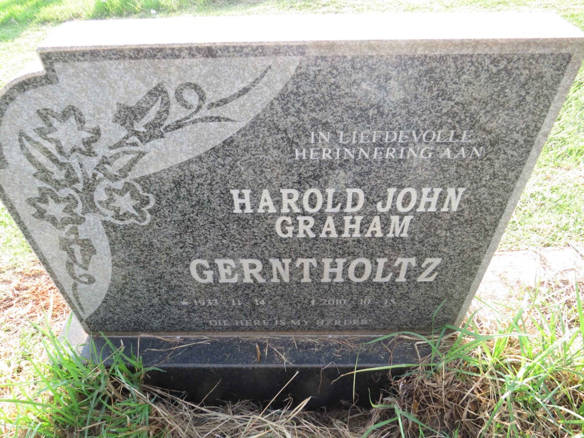 GERNTHOLTZ Harold John Graham 1933-2010