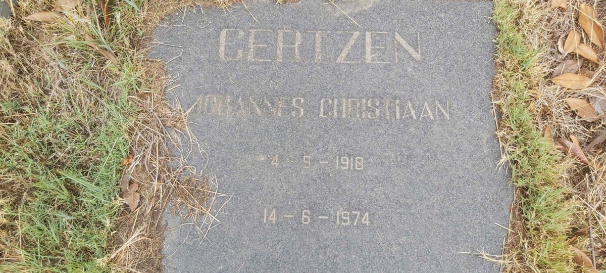 GERTZEN Johannes Christiaan 1918-1974