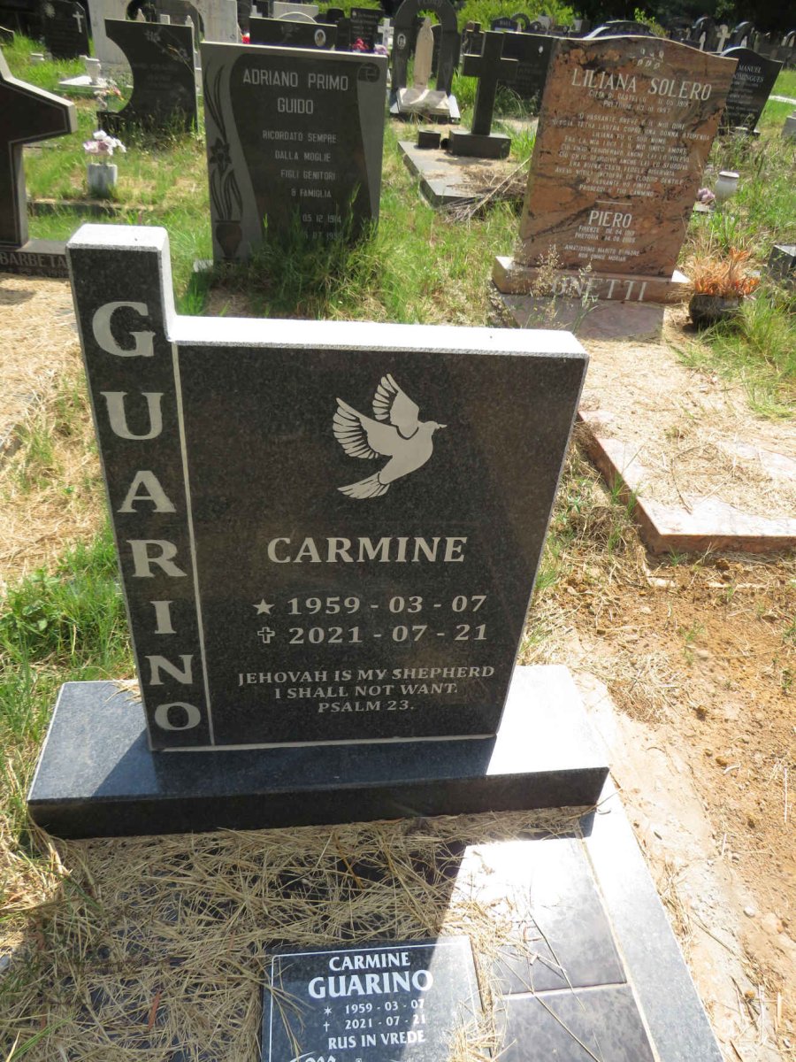GUARINO Carmine 1959-2021
