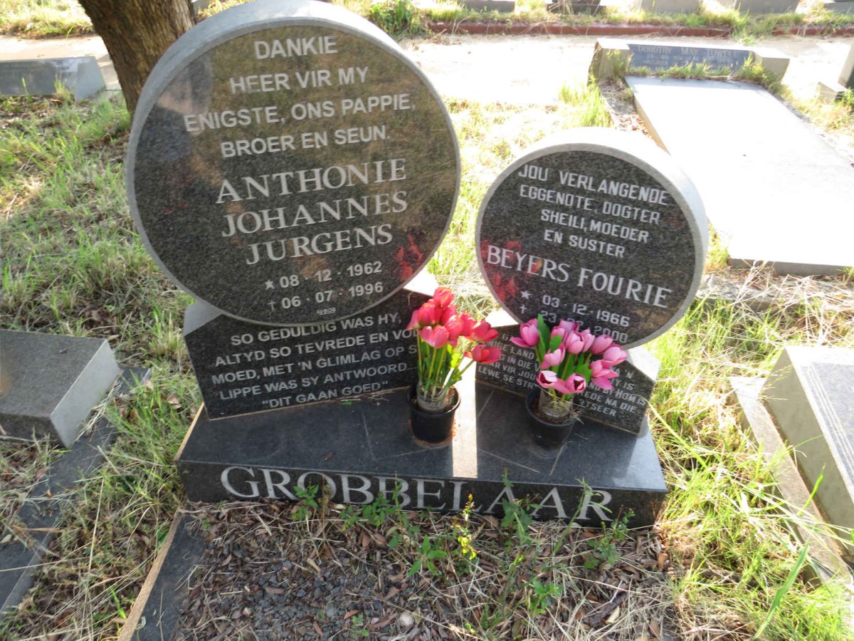 GROBBELAAR Anthonie Johannes Jurgens 1962-1996 :: GROBBELAAR Beyers Fourie 1966-2000