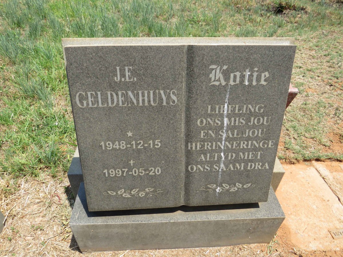 GELDENHUYS J.E. 1948-1997