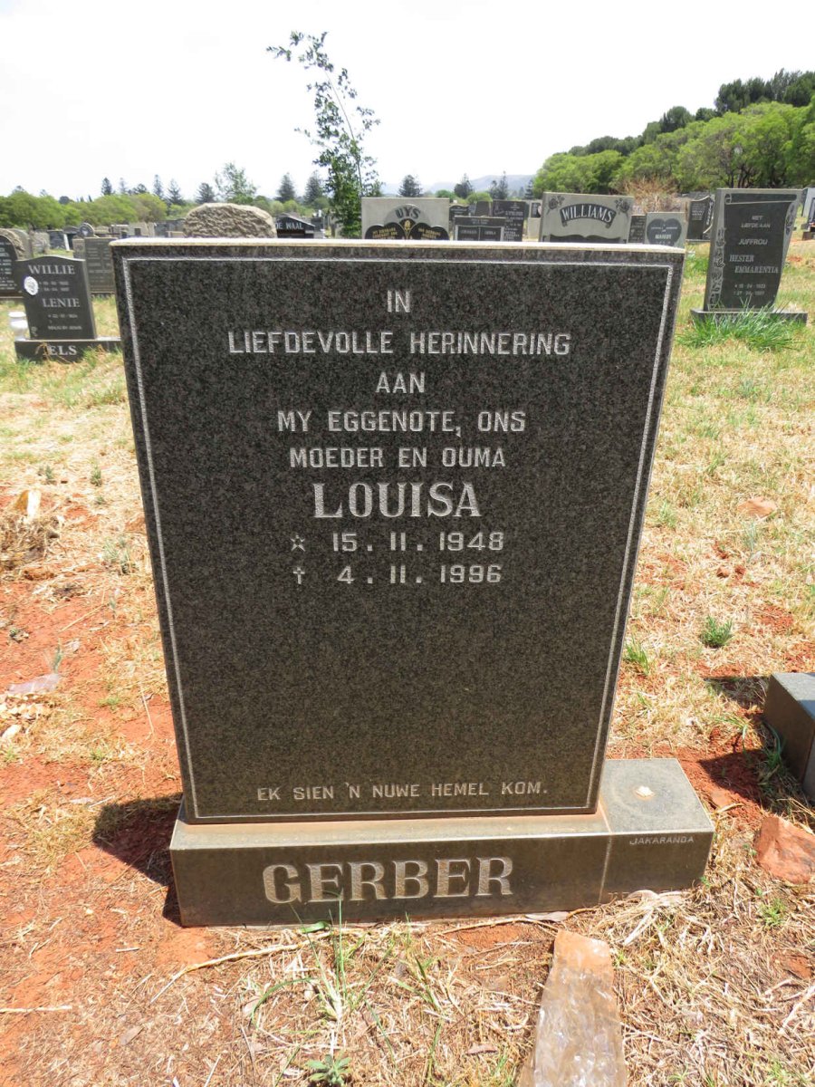 GERBER Louisa 1948-1996