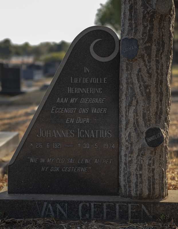 GEFFEN Johannes Ignatius, van 1921-1974