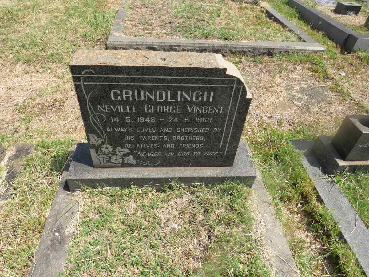 GRUNDLINGH Neville George Vincent 1948-1969