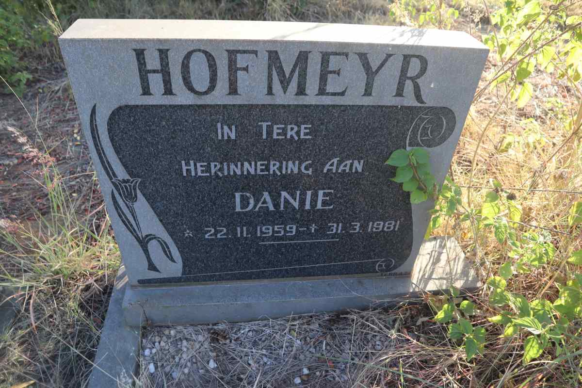 HOFMEYR Danie 1959-1981