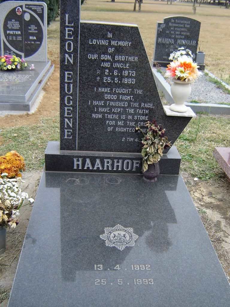 HAARHOFF Leon Eugene 1973-1993