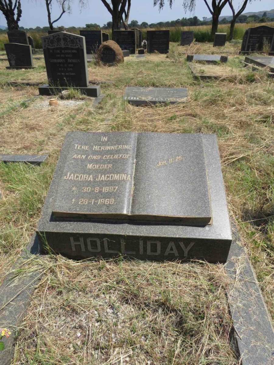 HOLLIDAY Jacoba Jacomina 1897-1968