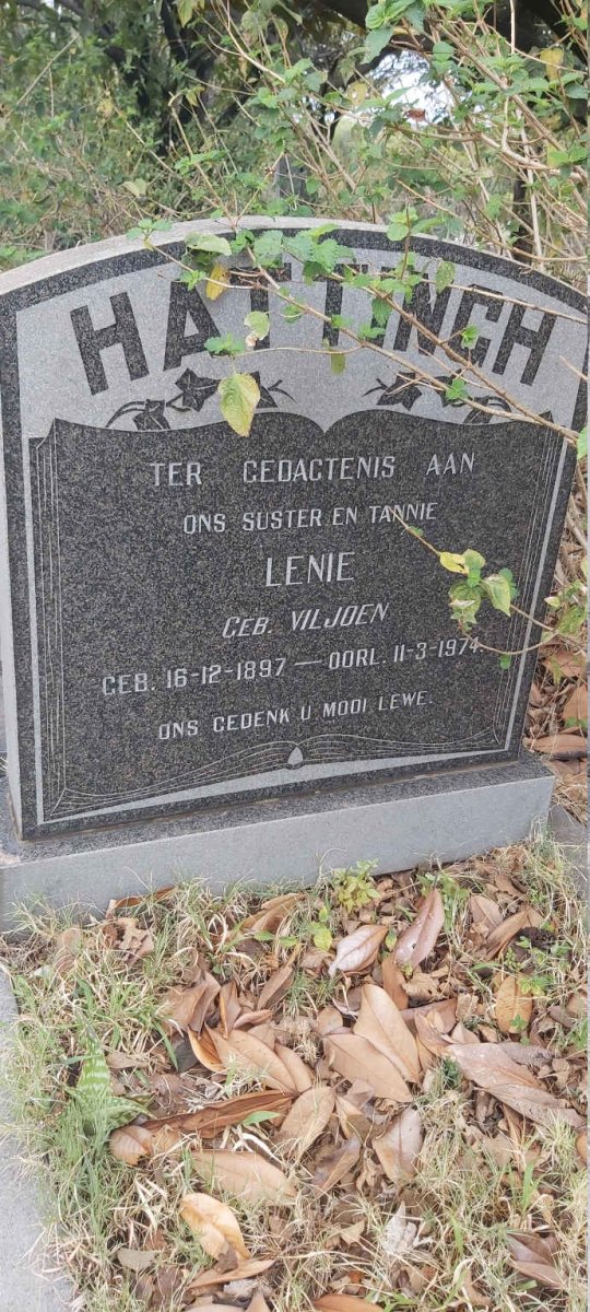 HATTINGH Lenie nee VILJOEN 1897-1974