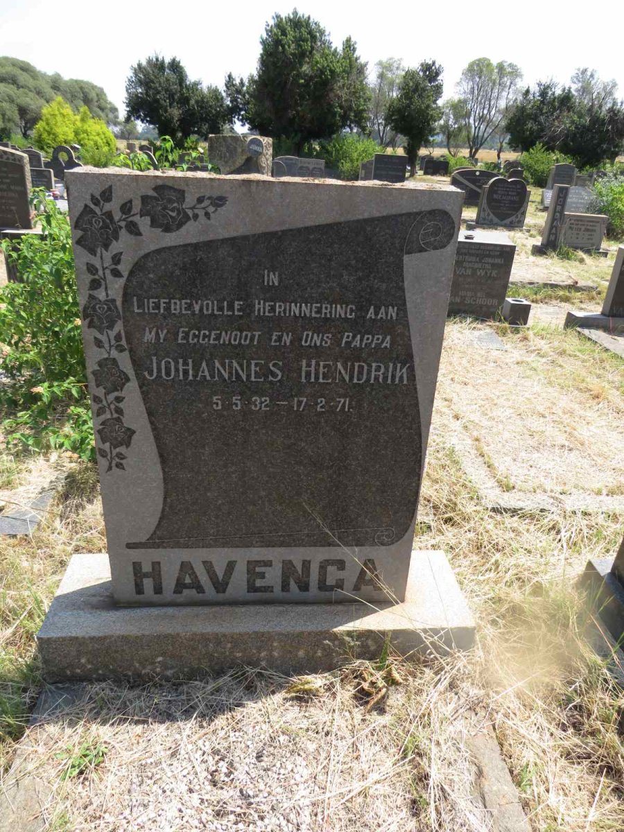HAVENGA Johannes Hendrik 1932-1971