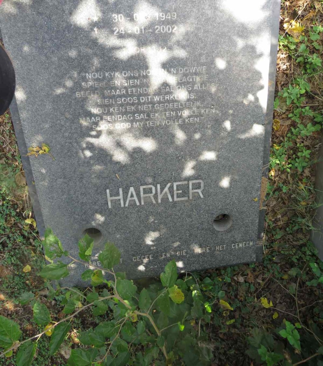 HARKER Roy Vernon 19?5-1992 & Johanna Catharina 1949-2002_3