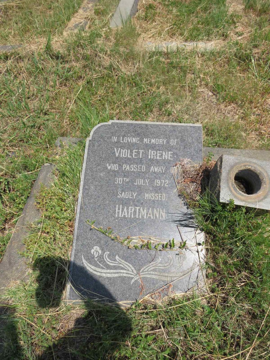 HARTMANN Violet Irene -1972