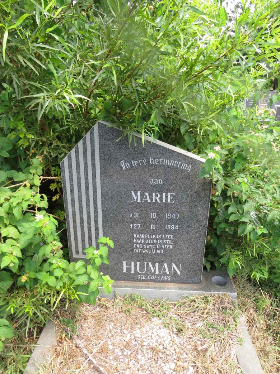 HUMAN Marie nee COLLING 1947-1984
