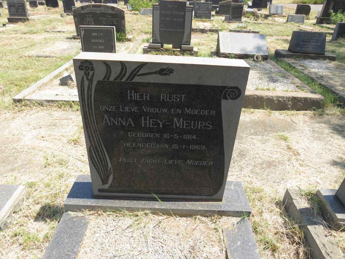 HEY Anna, MEURS 1914-1969