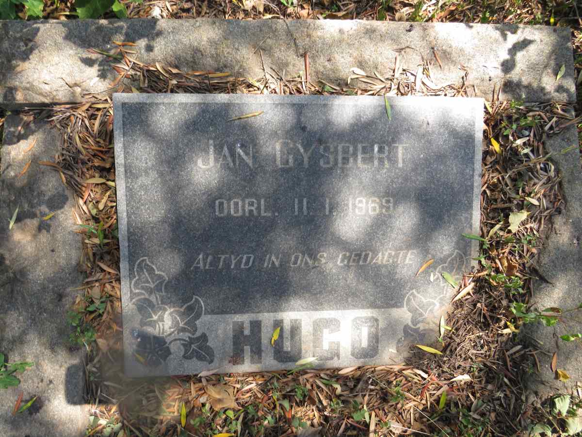HUGO Jan Gysbert -1969
