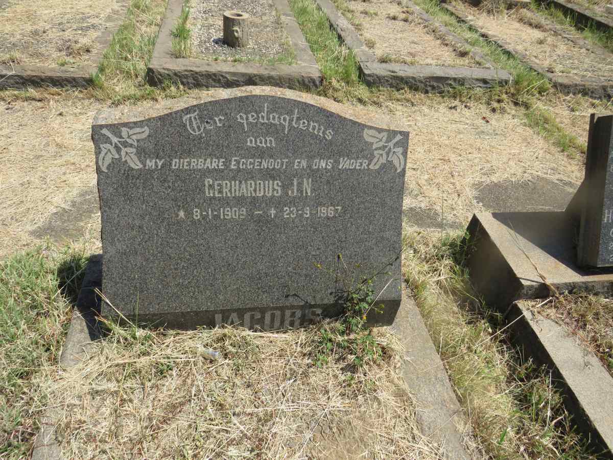 JACOBS Gerhardus J.N. 1909-1967