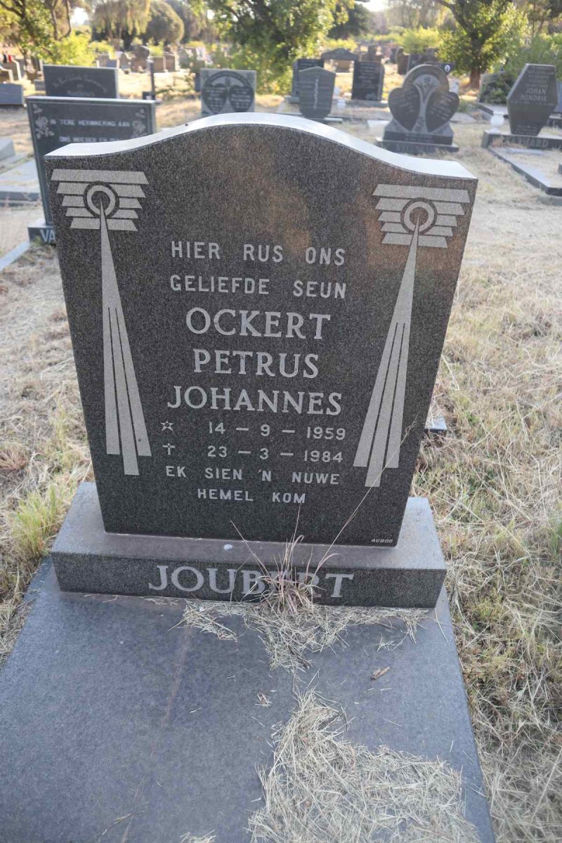 JOUBERT Ockert Petrus Johannes 1959-1984
