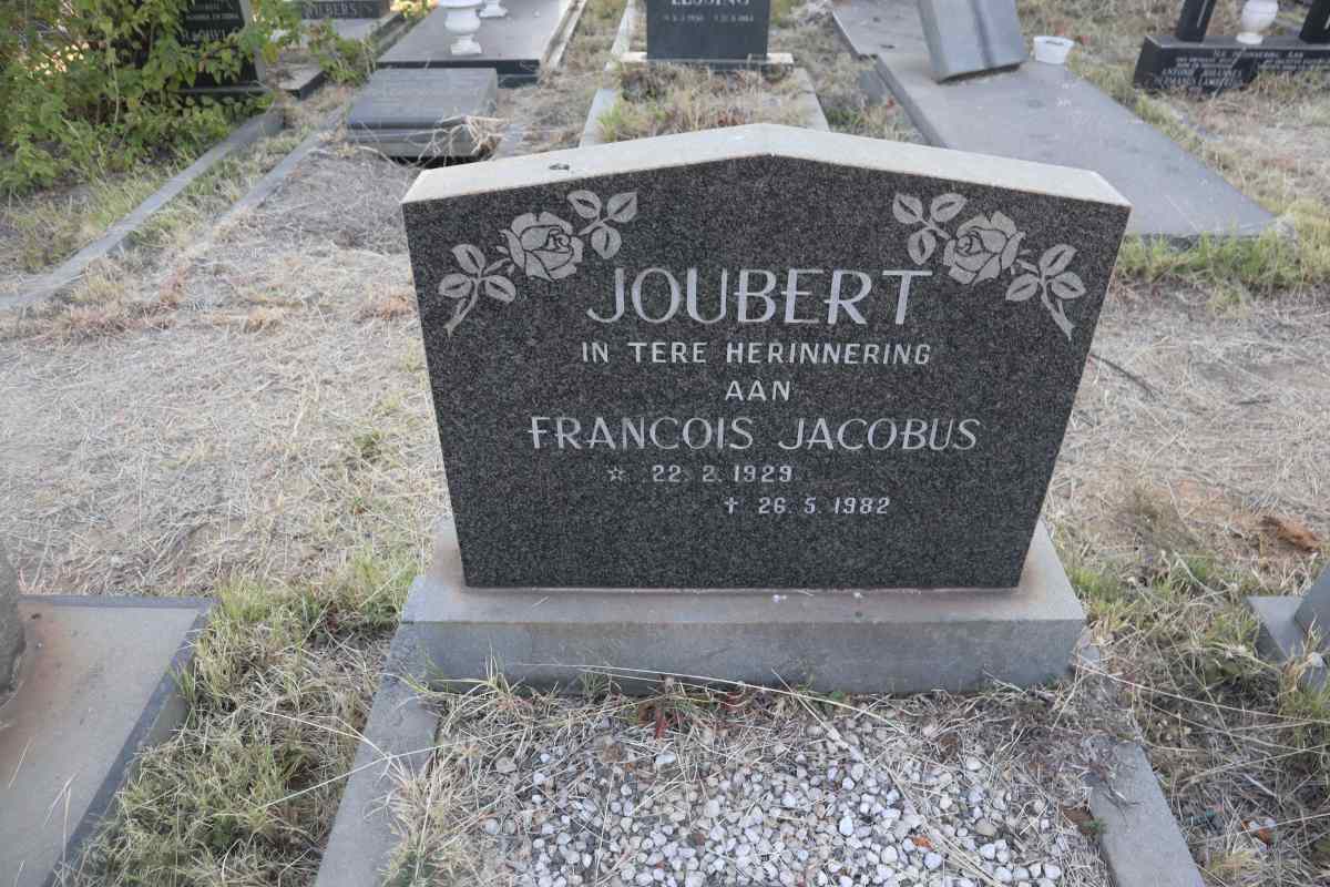 JOUBERT Francois Jacobus 1929-1982