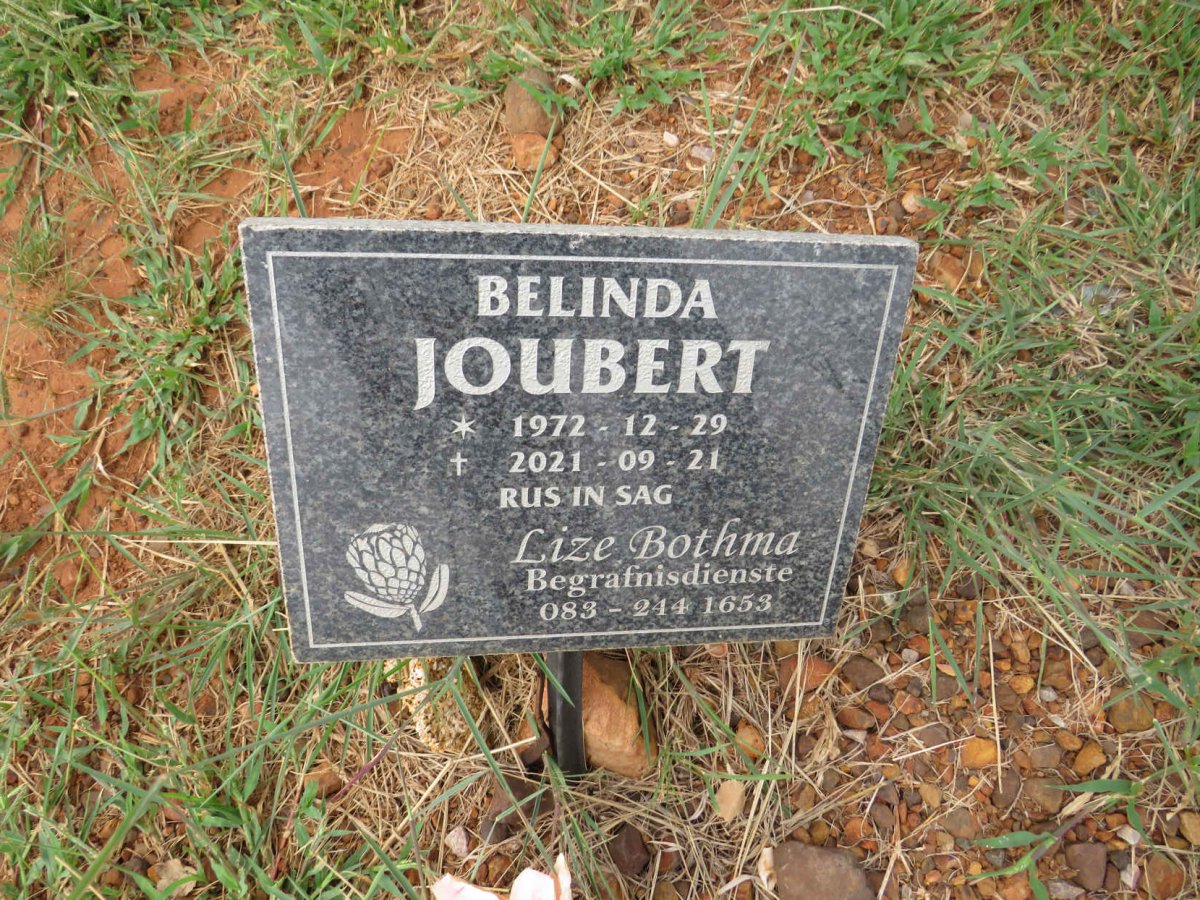 JOUBERT Belinda 1972-2021