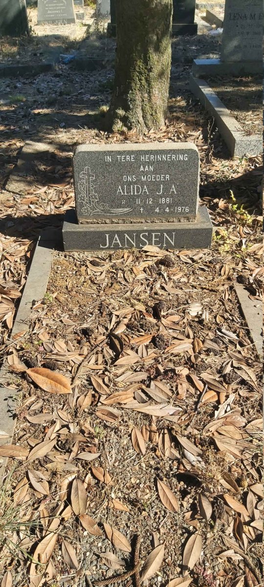JANSEN Alida J.A. 1881-1976