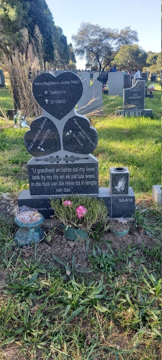 JACOBS Paul Jacobus 1941- &amp; Maria Magdalena 1948-2013 :: JACOBS Paul Jacobus 1977-