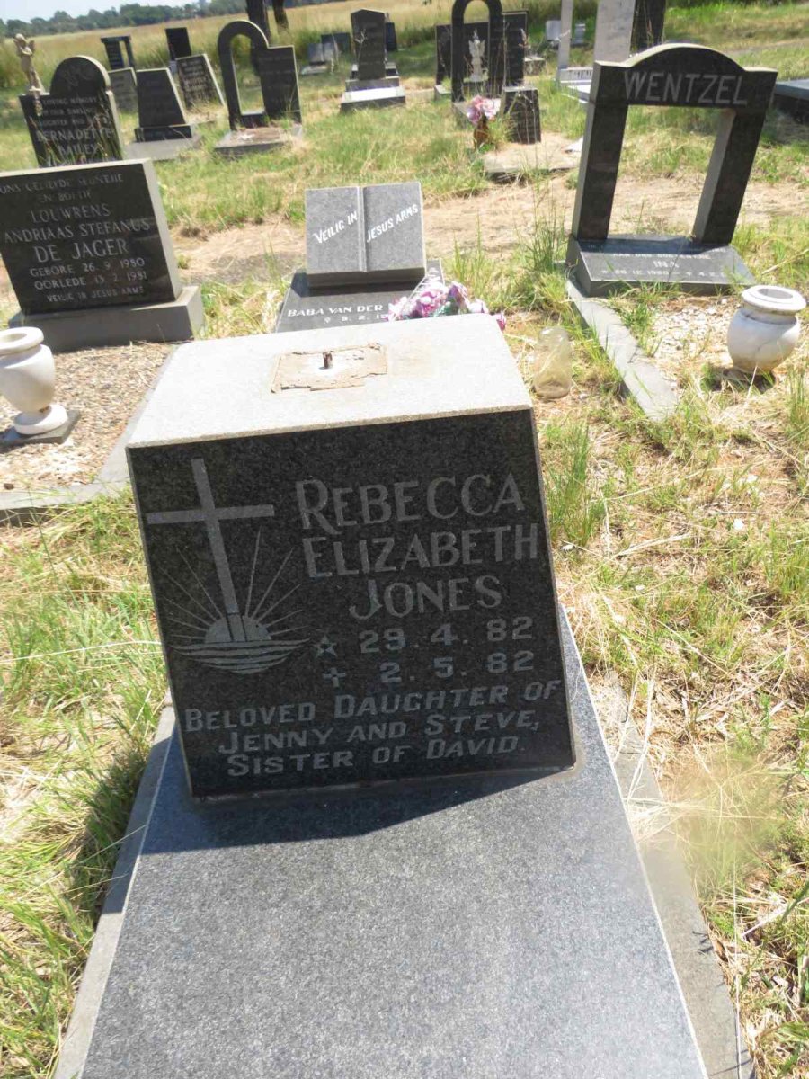 JONES Rebecca Elizabeth 1982-1982
