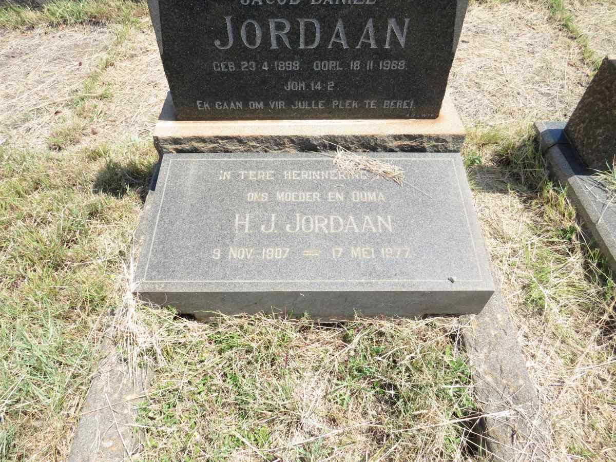 JORDAAN Jacob Daniel 1898-1968 & H.J. 1907-1977_2